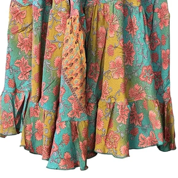 Karma Highway Bohemian Maxi Dress Long Flowy Free -Spirited Summer Floral Size M - Picture 8 of 12